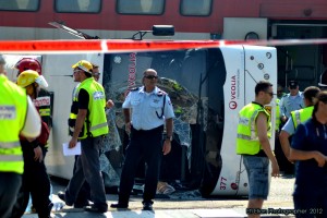 תמונות מתאונת הרכבת בניצנים - צילום: אפי אליאן