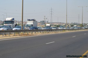 פקקי התנועה הגדולים שנוצרו לכיוון אשקלון - צילום: אפי אליאן