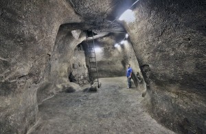 מאגר המים שהתגלה בסמוך לכותל המערבי בירושלים - צילום: ולדימיר נייחין