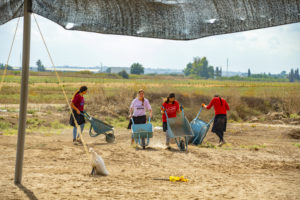 בחפירה ביבנה משתתפים בני נוער מתוך מטרה לקרב אותם לעברם. צילום יניב ברמן