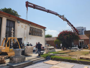 עבודות עיריית אשקלון ורשות העתיקות במתחם. צילום מארק אברהמי